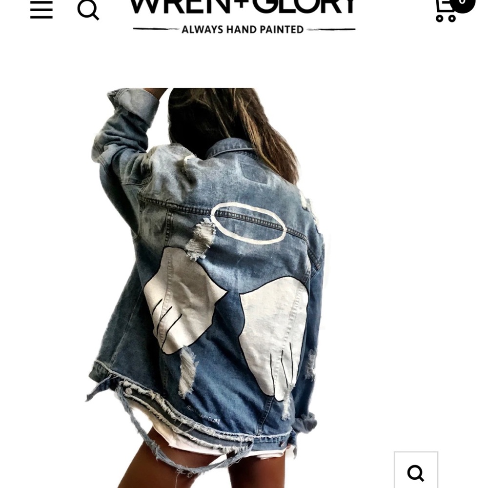 Wren + Glory Denim Angel Jacket Like New